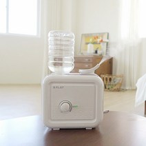 비플랫 국민가습기 분무량많은 생수통 세척쉬운가습기, 아날로그형-화이트/소프트핑크