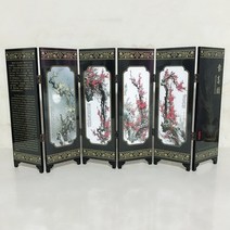 공간분리 가림막 파티션 가벽 인테리어 6 패널 미니 스프링 대나무 스크린 룸 디바이더
