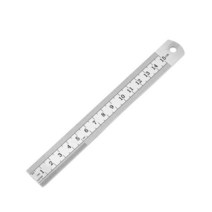 측량 15cm/20cm/30cm/50cm 스테인레스 스틸 금속 스트레이트 눈금자 양면 두꺼운 정밀 측정 도구 학교 사무, 01 150mm