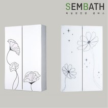 샘바스 인쇄유리장(꽃띠앙장 코스모스장), 코스모스장, W500xH800, 1개