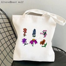 호피무늬가방 호피 레오파드 가방 쇼핑백 야생화 정원 인쇄 kawaii bag 백 163