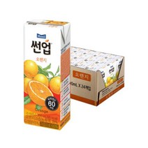 썬업 오렌지 200ml X 24개, 상세페이지 참조, 상세페이지 참조