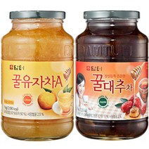 담터 꿀유자차A 1kg + 꿀대추차 1kg, 2개입