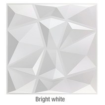 웨인스코팅벽지 3D 입체 벽 스티커 장식 거실 벽지 벽화 방수 3d 패널 금형 욕실 주방 30x30cm, 01 Bright white