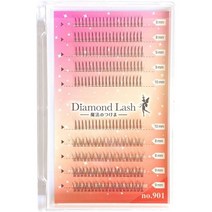 일본직발송 6. NEW 【다이아몬드 러쉬 공식】DIAMONDLASH 원폰 러쉬 시리즈 부분 붙여 속눈썹 (NO.901 (8M, NO.901 8MM~10MM, One Color