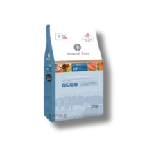 네츄럴코어 전연령 에코플러스1 그레인프리 치킨&연어 건식사료, Chicken(닭)+Salmon(연어), 2kg, 3개