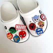 어벤저스 마블 신발 악세사리 참 세트 10p 히어로 파츠