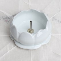 백자 쌀 촛대 소, 1개