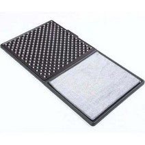 수입 안전화털이개 습식 신발 골프화 흙 먼지 털이개 사무실 현관 발 매트 A4, 83x45cm, 그레이