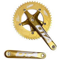 픽시크랭크 48t 170mm 크랭크암 크랭크셋, 노란색