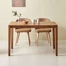 뉴바니테이블 고무나무 원목 거실테이블750 식탁테이블1200 사각테이블 주방 목재 우드, 내츄럴