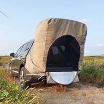 차박텐트 카트닉 트렁크텐트 SUV 감성 캠핑, M, 베이지