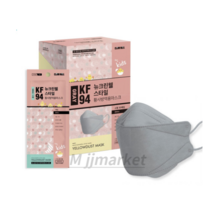 뉴크린웰 스타일 황사마스크 소형 KF94, 1개입, 30개, Gray/그레이