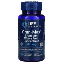 라이프익스텐션 크랜맥스 크랜베리 500 mg 60 베지켑슐