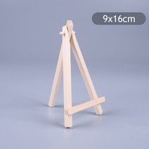 강의대 걍연대 교수대 연설대 학교 학원 단상 사회대 웨딩홀 예식장 Natural Wood Mini Easel Frame Tripod, 01 9x16cm