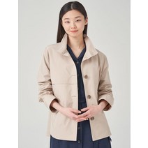 BEAN POLE 케이프형 라인 쇼트 트렌치 코트 베이지