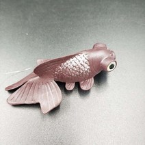 물멍 큐브 어항 하단섬프어항 자동청소어항고무 탱크 장식 소프트웨어 인공 물고기 작은 금붕어 플라스틱, 06 1pc Goldfish Brown_01 S