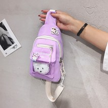 YAPOGI 모든 경기 거리 캐주얼 메신저 가방 유행 캔버스 가슴 가방 새로운 하라주쿠 숄더 백 YAPOGI