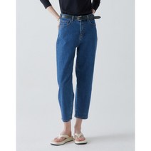 헤지스 여성 블루 면혼방 배기핏 데님 팬츠 HSPA2C804B2 332683