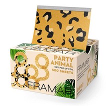 [정품] Framar Star Struck 실버 팝업 헤어 포일 알루미늄 호일 시트 하, Leopard