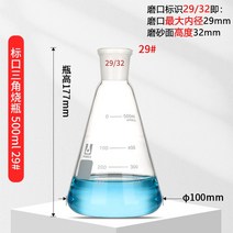 삼각플라스크 50ml - 5000ml 대용량, 19. 500ml 29호 x 10개