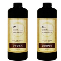 EM 바이오한방활성액발효액1리터2/쌀뜨물/쌀뜨물발효액만들기/쌀뜨물효소/쌀뜨물세제/쌀뜨물발효액/천연세제/천연주방세제/EM활성액/em원액/이엠원액, 1리터x2