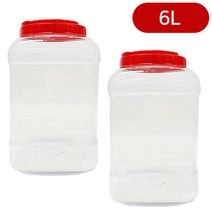 일루몬트 1+1 [국산] 투명 담금주 과실주통 발효용기 6리터, (1+1)