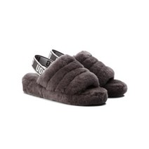 [UGG] 어그 플러프 예 슬라이드 퍼슬리퍼 1095119 차콜