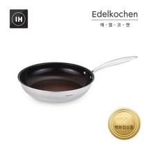 에델코첸 통3중 코코 프라이팬 30cm (브라운 세라믹_엠보), 단품