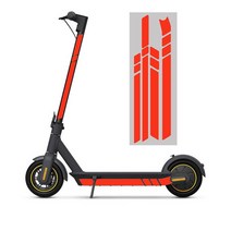 전동 스쿠터 킥보드 부품 악세사리나인봇 맥스 G30 용 PVC 반사 전기 바디 장식 경고, 01 Red