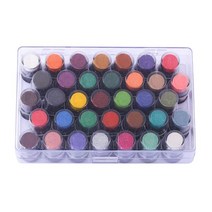 GHSHOP 35 색 잉크 패드 고무 스탬프 diy 천천히 건조되는 잉크 휴대용 예술 공예 스탬프 패드 어린이를위한 카드 만들기, 35가지 색상, 스펀지