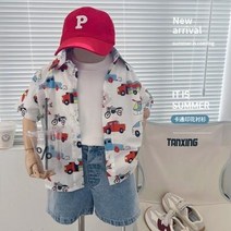바로배송 자동차남방청바지셋 남아상하세트 여름상하복 데일리룩 댄디한코디 여름코디 아들옷 남방세트