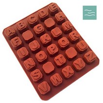 마타바 알파벳 30구 실리콘 석고몰드, 단품, 1개