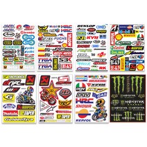 스티커 스폰서데칼 11종 브랜드 로고 반사지 포인트 바이크데칼, 5번PROMOTO