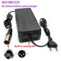 전기 자전거 배터리용 XLR 내장 냉각 팬 리튬 42V 3A 신제품, [01] 36V 3A Charger, [01] 미국
