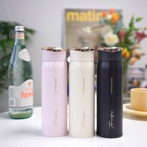 쓰리오브어스 텀블라썸 보온병 텀블러, 450ml 2개, 블랙 텀블라썸