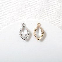 비즈아이 [7160-05]큐빅펜던트 큐빅마름모 10x18mm 1개