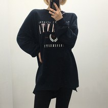 코코 아틀란타 나염 기모 박스 맨투맨