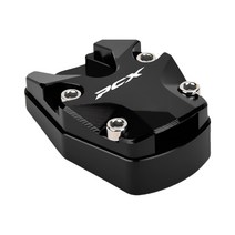 프로라이더스 전년식 PCX 로고각인 왕발 사이드 스탠드클립 스탠드커버, 블랙