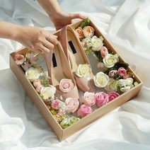 고급형 전역 꽃신 선물 박스 [여자친구 플라워박스 곰신 웨딩구두], 옵션2