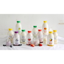 평창 보배목장 무가당 과일 요거트 플레인 사과 딸기 요구르트, 무가당 요거트 1000ml