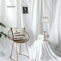 TENWISH-단색 모슬린 배경 사진 스튜디오용 원활한 천 Instagram 정물 촬영 틱톡 라이브, 06 White_05 2.4x4m