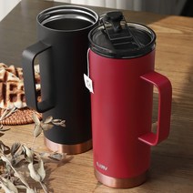 우수한 밀폐력 새지않는 대용량 스텐 텀블러 600ml, 에지리 블랑텀블러 터키블루907