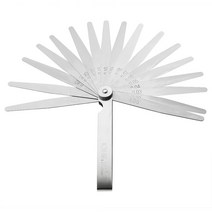 17 블레이드 필러 스테인레스 스틸 간격 0.02-1.0mm 두께 게이지 도구, 협력사, 01 1pc