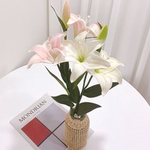 백합 PU조화 조화꽃 촬영소품 인테리어소품 조화