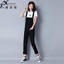 나시 베이직코디 30대 슬림 점프수트코디 도도한 트렌디 봄 여자멜빵바지 20대 끈나시