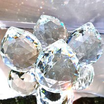 기모아 기운정화 크리스탈 지구볼 썬캐쳐 유리구슬 크리스탈볼 크리스탈소품, 04 Large 5cm 스크레치 하자