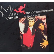중고LP) Milli Vanilli - Baby Dont Forget My Number (45RPM)