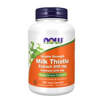 나우푸드 나우 푸드 더블 스트렝스 밀크 씨슬 추출물 300 mg 200 베지캡슐