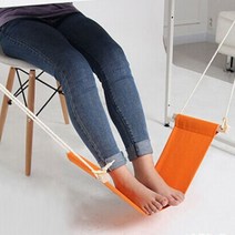 사무실 책상 테이블 발해먹 발 받침대 풋레스트, 풋레스트-오렌지